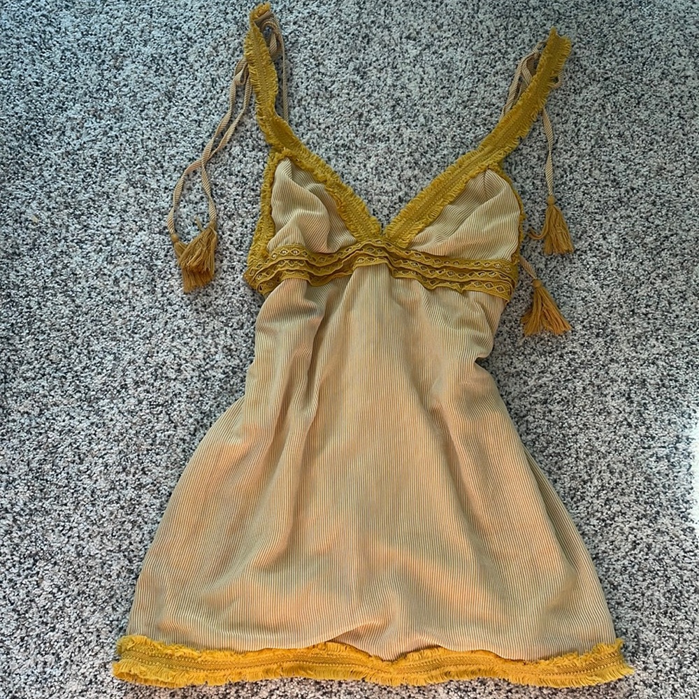 Yellow Boho Dress